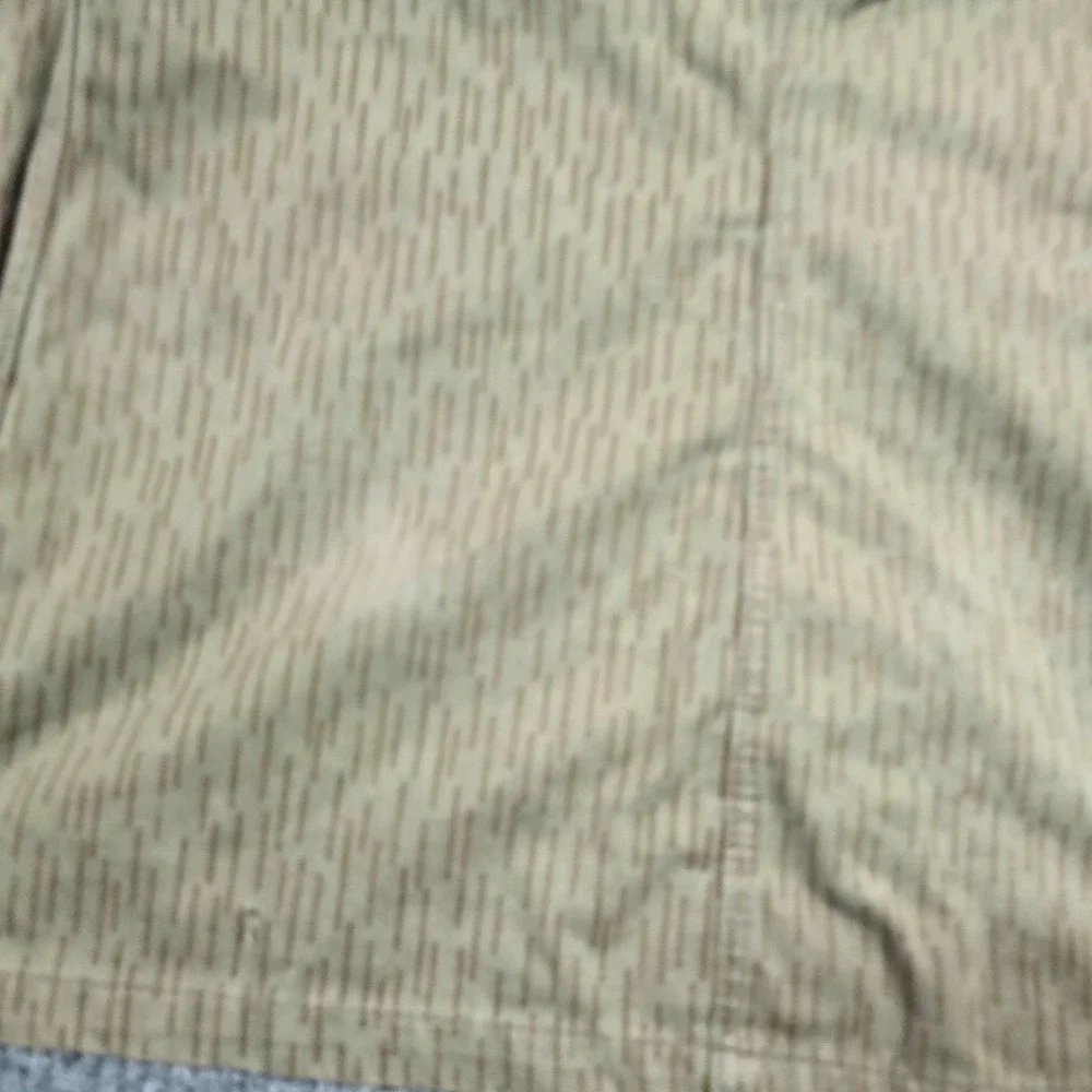 Vintage Military Jacket Mens G48 Green Rain Camo Cotton Button Front Army
